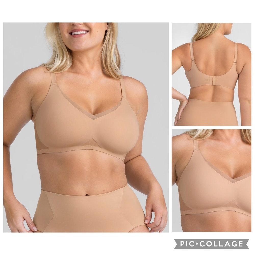 Honeylove Crossover Wireless Bonded Adjustable Bra Size XL
